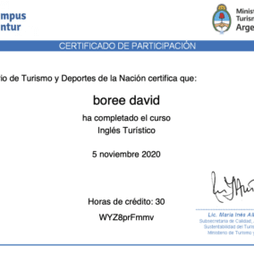 INGLES_david boreeRetire aquí su certificado del curso
