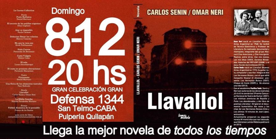Presentación de la novela Llavallol de Carlos Senin y Omar Neri